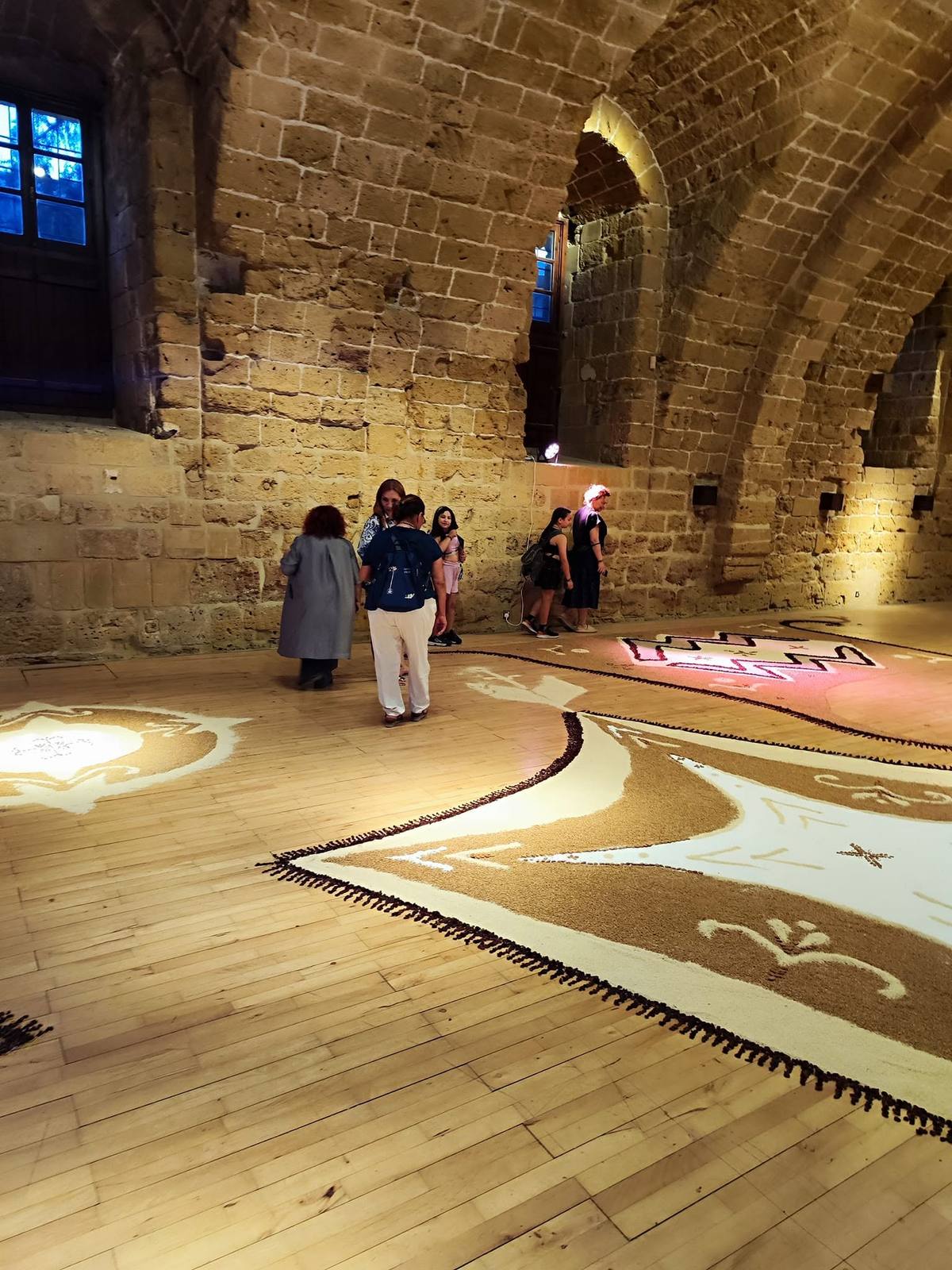 Visitors in the Eutopia installation