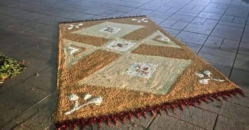 Detail of an Eutopia textile work